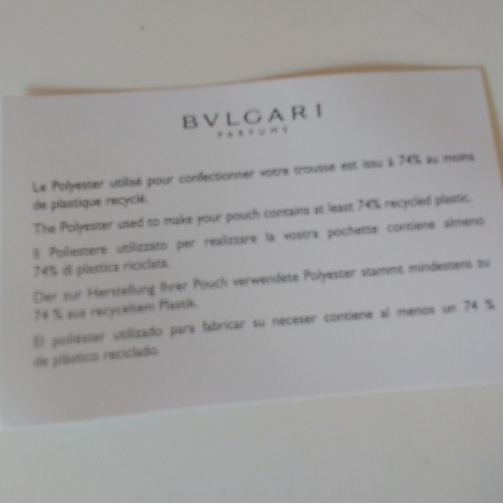 Bulgari Pink & Purple Scallop-Print Cosmetic Pouch with Gold Plaque - Picture 4 of 6